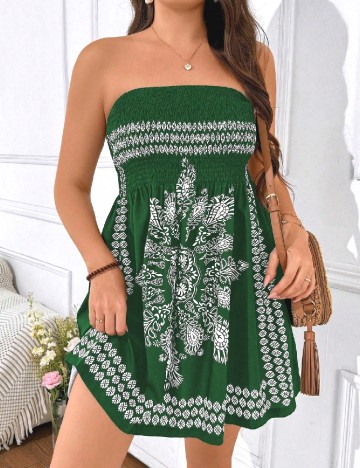 Rochie scurta SHEIN CURVE, verde