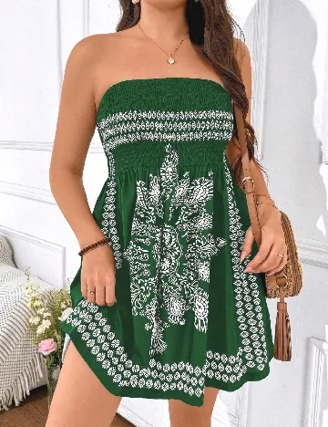 Rochie scurta SHEIN CURVE, verde