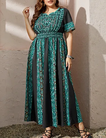 Rochie lunga SHEIN CURVE, mix culori
