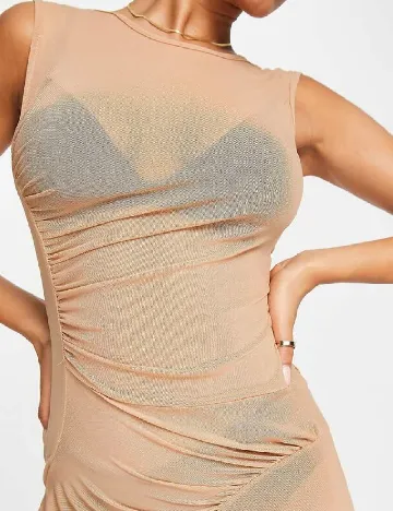 Rochie medie AmyLynn, maro Maro
