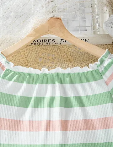 Compleu Shein Kids, mix culori Verde