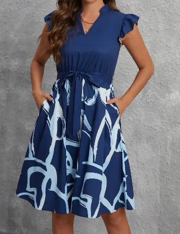 Rochie scurta SHEIN, bleumarin Albastru