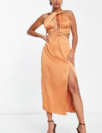 Rochie medie IN THE STYLE, portocaliu Portocaliu