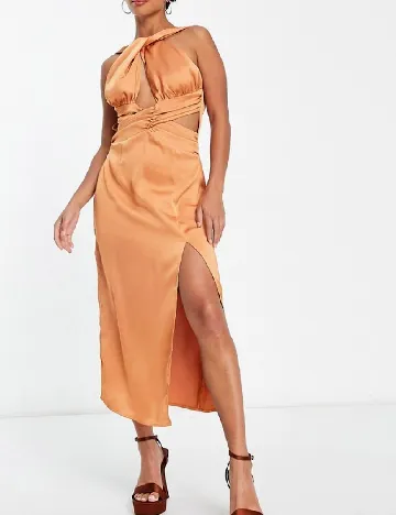 Rochie medie IN THE STYLE, portocaliu Portocaliu