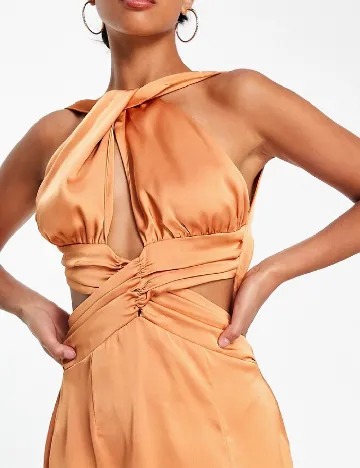 Rochie medie IN THE STYLE, portocaliu Portocaliu