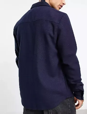 Jacheta ASOS, bleumarin Alb