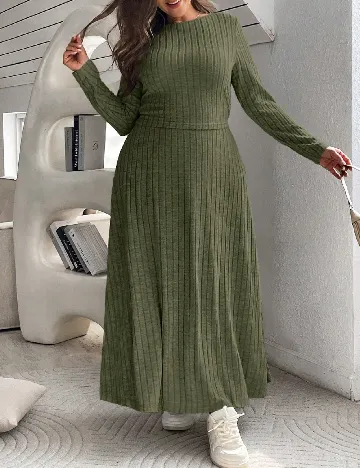 Compleu SHEIN CURVE, verde Verde