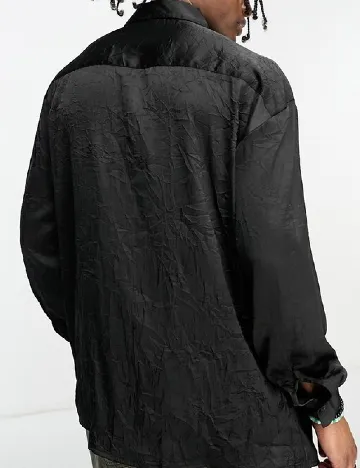 Camasa COLLUSION, negru Negru