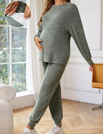 Compleu SHEIN Maternity, verde Verde