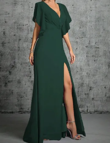 Rochie lunga SHEIN, verde Verde