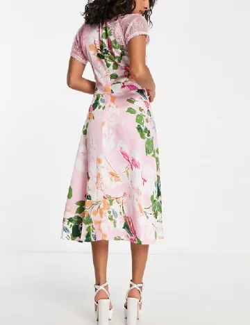 Rochie medie Liquorish, roz