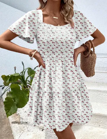 Rochie scurta SHEIN, floral Floral print