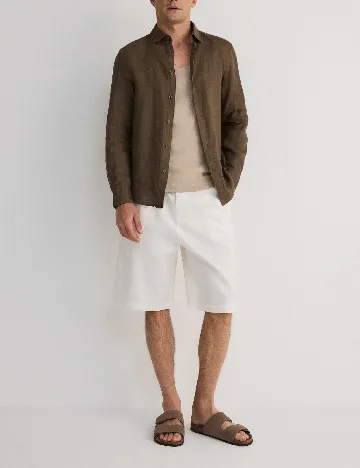 Pantaloni scurti Reserved, alb Alb
