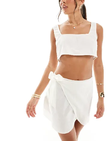 Top ASOS, alb Alb