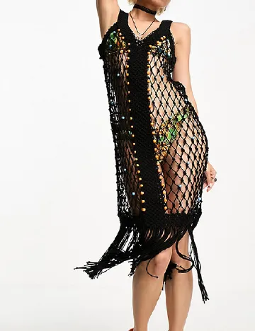 Rochie de plaja Reclaimed Vintage, negru Negru
