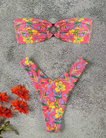 Costum de baie SHEIN, roz Roz