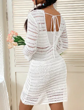 Rochie de plaja SHEIN, alb Alb