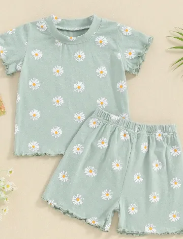 Compleu Shein Kids, verde Verde