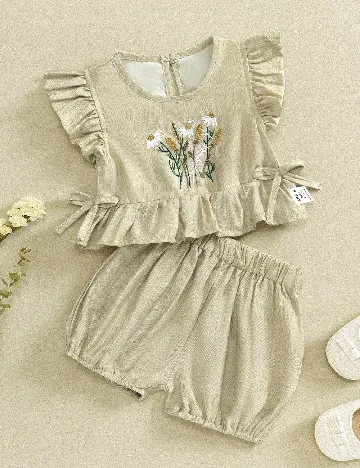 Compleu Shein Kids, mix culori Crem
