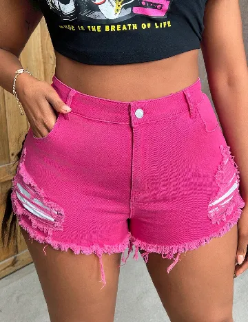 Pantaloni scurti SHEIN CURVE, roz Roz