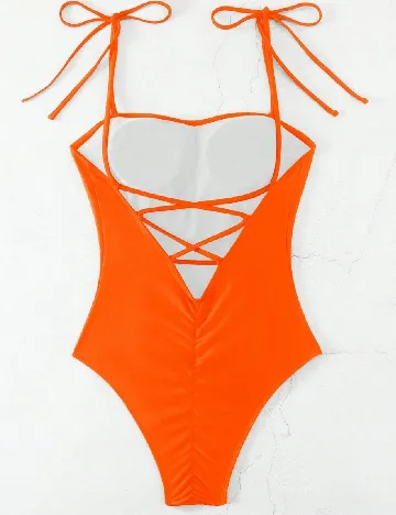 Costum de baie SHEIN, portocaliu Portocaliu