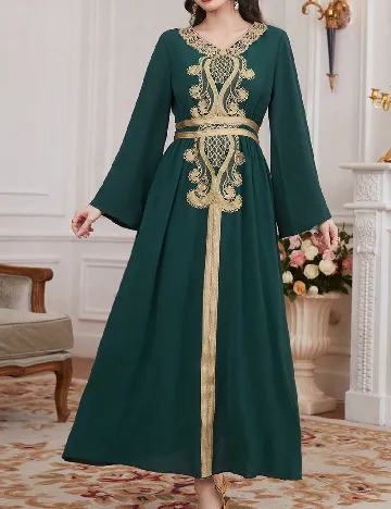 Rochie lunga SHEIN, verde Verde