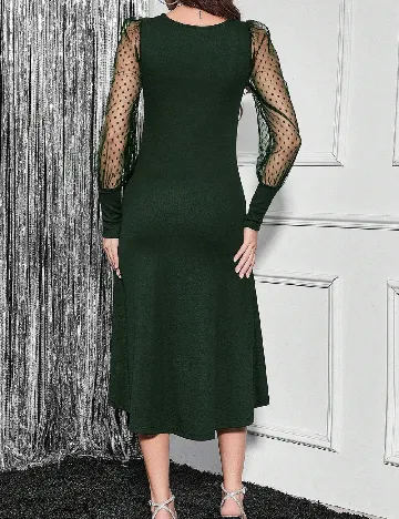 Rochie medie SHEIN, verde inchis Verde