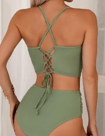 Costum de baie SHEIN, verde Verde