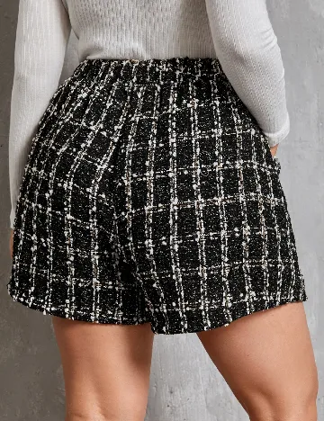 Pantaloni scurti SHEIN CURVE, negru Negru