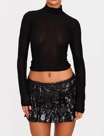 Fusta PRETTYLITTLETHING, negru Negru
