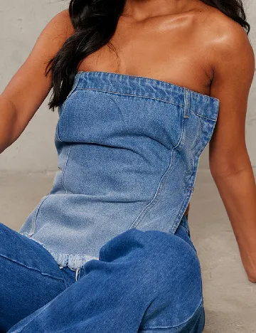 Top PRETTYLITTLETHING, albastru Albastru