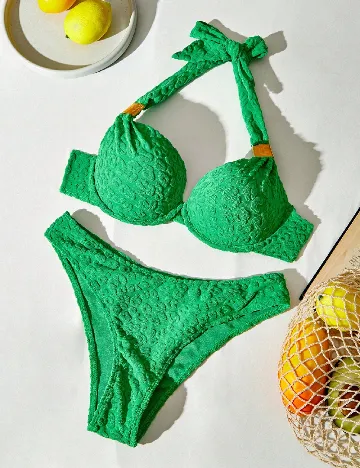 Costum de baie SHEIN, verde Verde