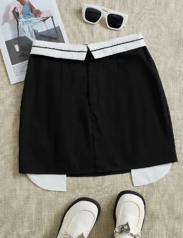 Fusta SHEIN, negru Negru