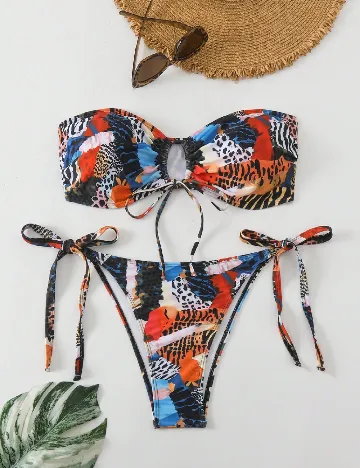 Costum de baie SHEIN CURVE, mix culori Mix culori