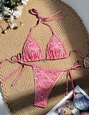 Costum de baie SHEIN, rosu Rosu