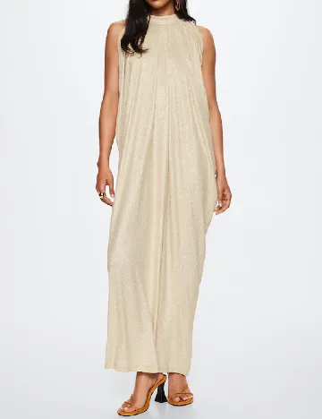 Rochie lunga Mango, crem Crem