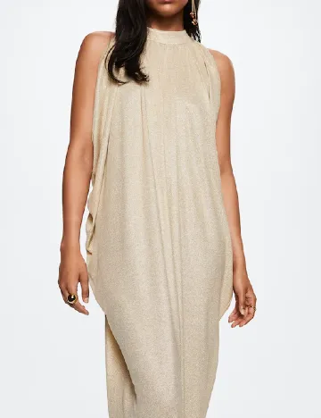 Rochie lunga Mango, crem Crem