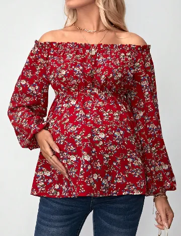 Bluza SHEIN Maternity, rosu Rosu