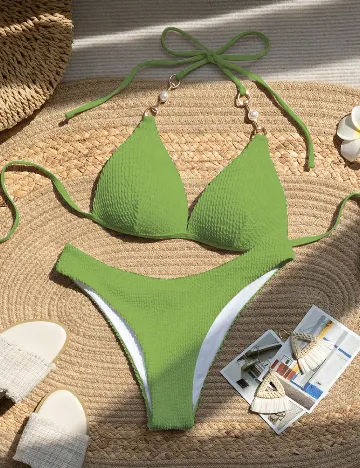 Costum de baie SHEIN, verde Verde