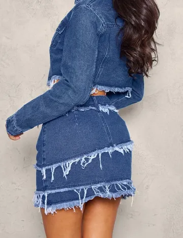 Fusta PRETTYLITTLETHING, albastru