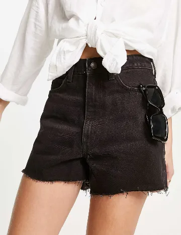 Pantaloni scurti Weekday, negru Negru