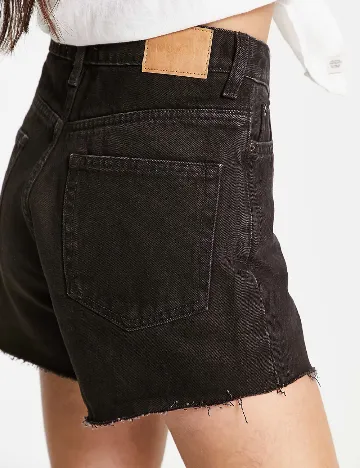 Pantaloni scurti Weekday, negru Negru