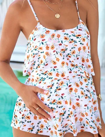 Costum de baie SHEIN Maternity, alb