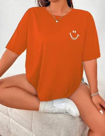 Tricou Oversize SHEIN CURVE, portocaliu Portocaliu