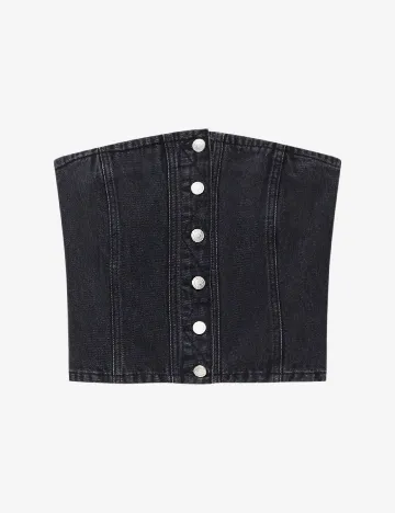 Top Pull&Bear, negru
