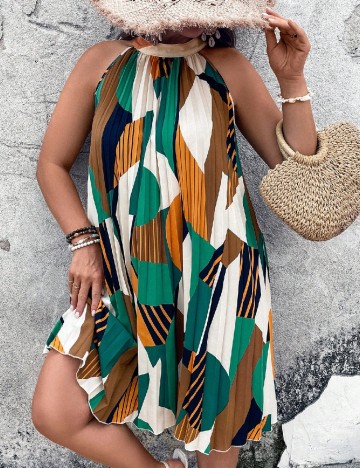 Rochie scurta SHEIN CURVE, mix culori