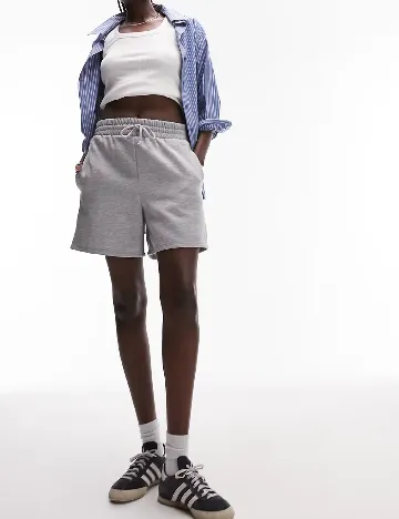Pantaloni scurti Top Shop, gri Gri