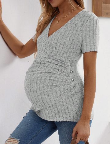 Bluza SHEIN Maternity, gri