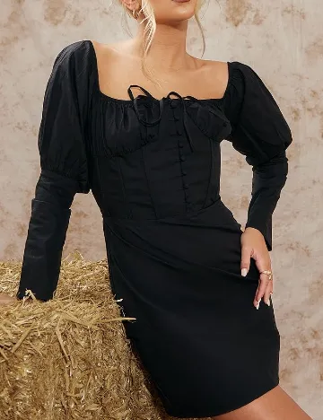 Rochie scurta PRETTYLITTLETHING, negru