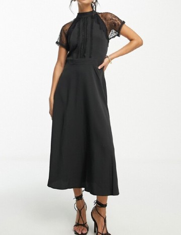 Rochie medie Liquorish, negru